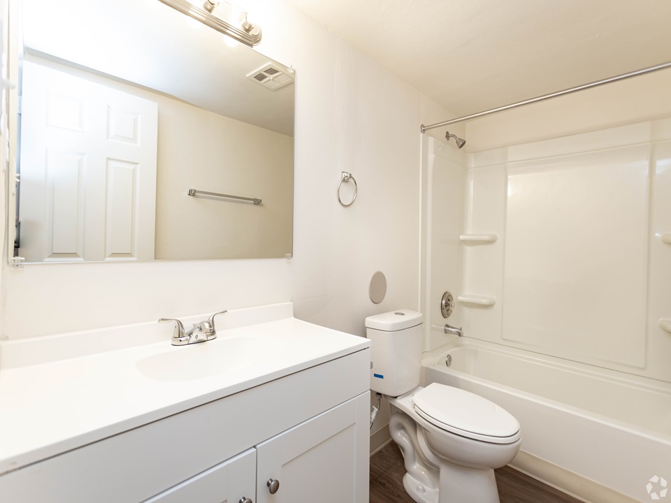 Bathroom at Springwood Apartments in Saint Louis, MO 63121